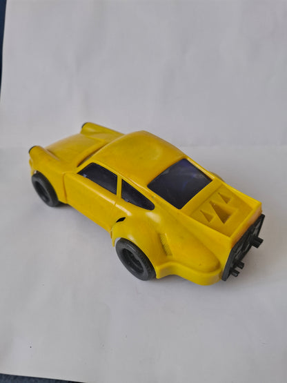 Vintage Porsche Turbo 110 Wind-Up Toy Car – Yellow (1970s) - Made in Greece