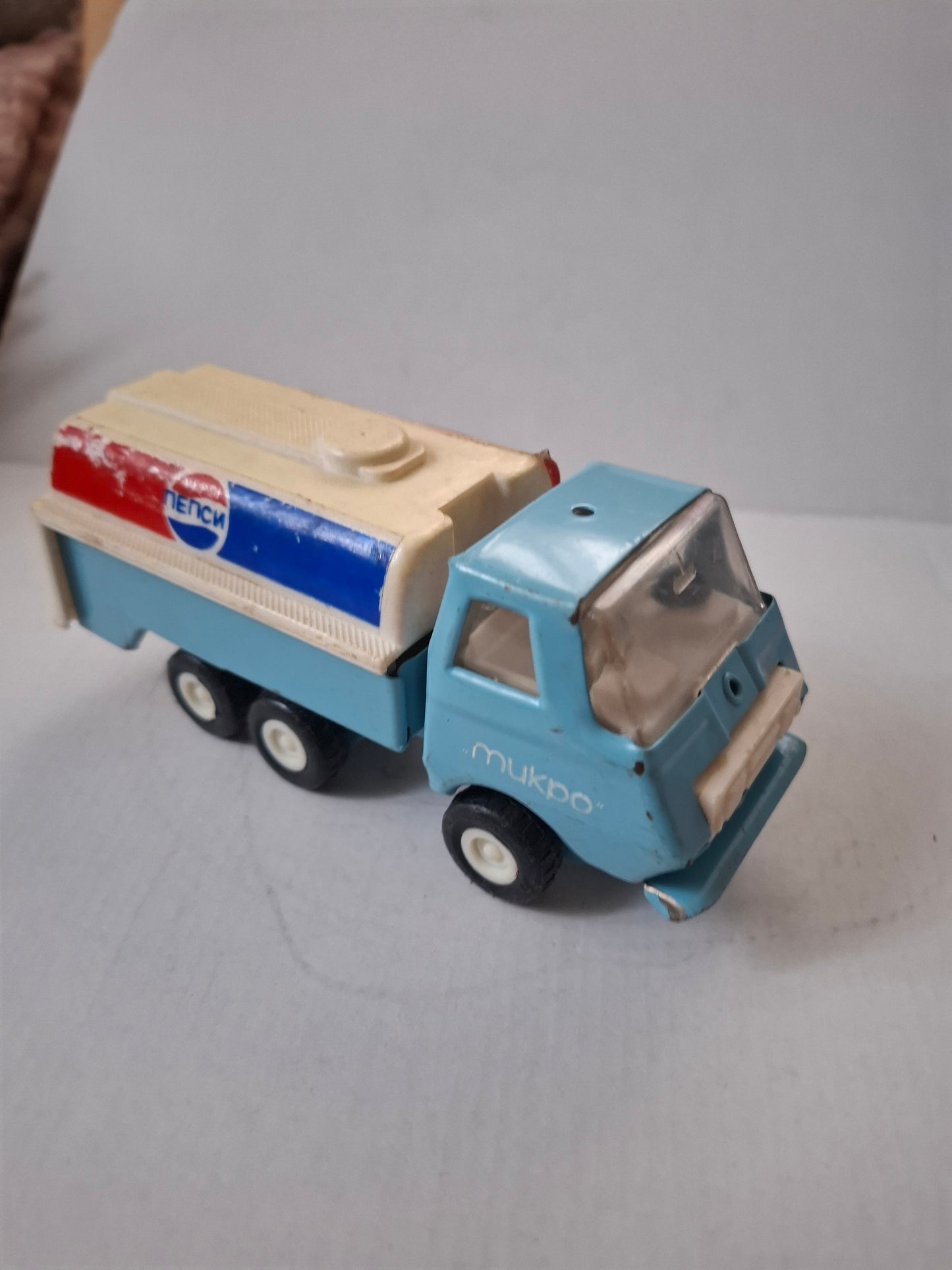 Rare Collectable Tiny Tonka blue tanker truck Pepsi : made in Bulgaria - from the 90s