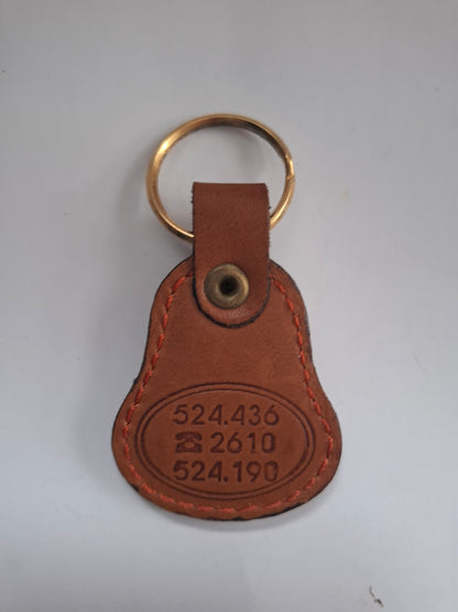 Vintage Ford Leather Keychain – Lazanas Sport, Greece (1970s-1980s)