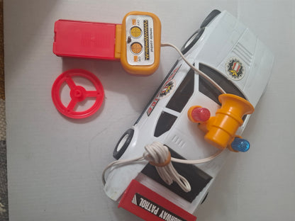 Vintage Turbo 528 Battery Operated Remote Control Police Car – Anco – In Original Box (Untested