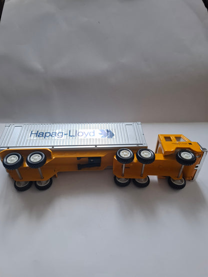 Vintage HAPAG-LLOYD KY Steel Roder Die Cast Container Truck #3352