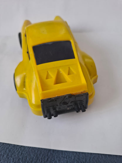 Vintage Porsche Turbo 110 Wind-Up Toy Car – Yellow (1970s) - Made in Greece