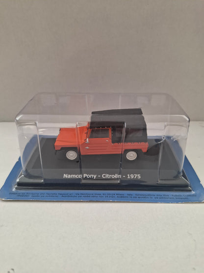 Hachette 1:43 Namco Pony Citroën 1975 – Unforgettable Cars Series – Diecast Model Car – New in PVC Box