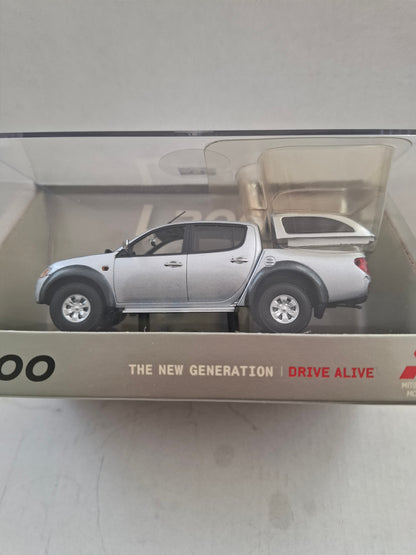 Mitsubishi L200 1:43 Diecast Dealer Model – Black Mica / Grey Mica / Silver Metallic – Like New