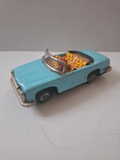 Vintage MF-926 Tin Convertible – Sky Blue Chinese Friction Toy – Good Condition, No Box