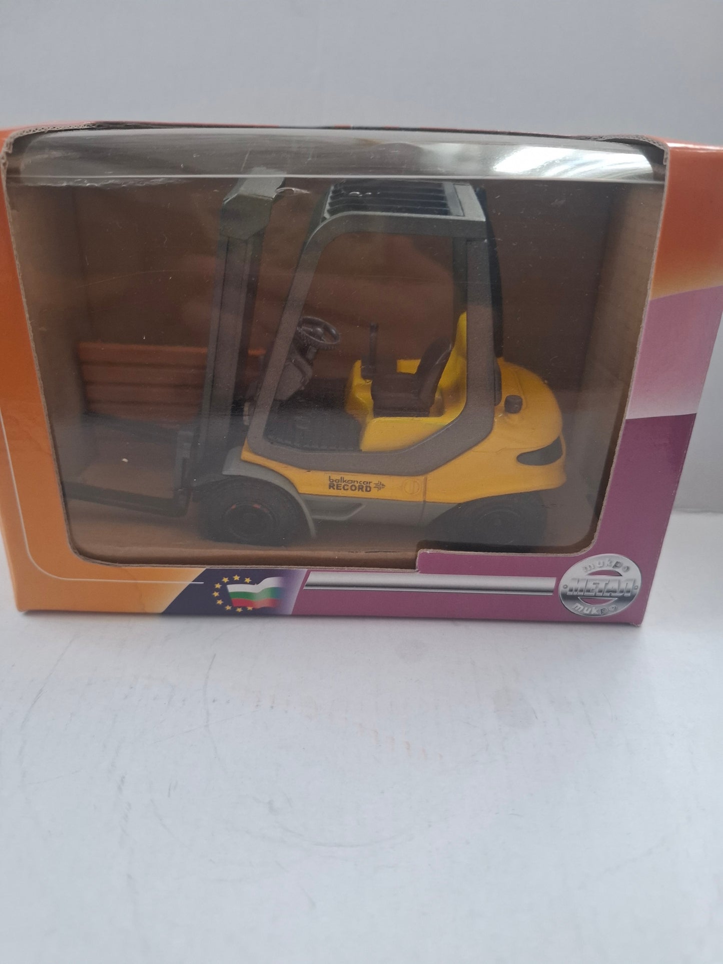 Vintage Metal Forklift 1:25 Scale – Micro 67 Balkancar H35 – Original Box – Rare Bulgarian Diecast
