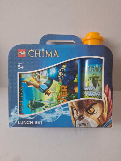 LEGO Chima Lunchbox & Drinking Bottle Set (2012) – Blue – New in Box – Rare Collector’s Item