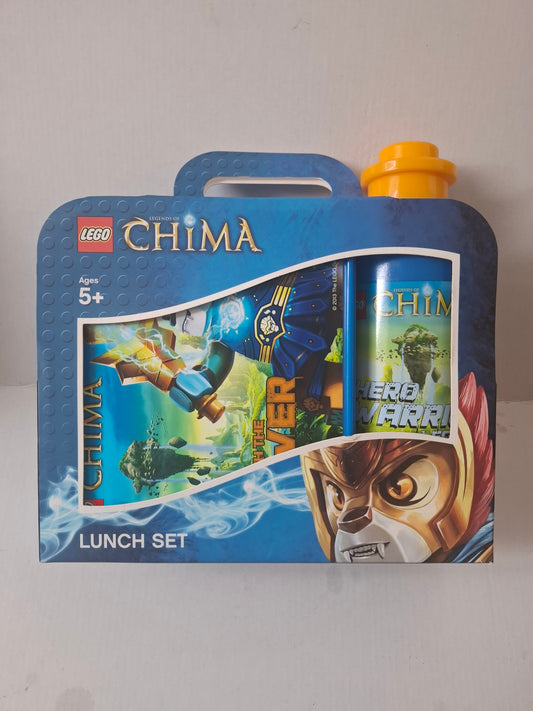 LEGO Chima Lunchbox & Drinking Bottle Set (2012) – Blue – New in Box – Rare Collector’s Item